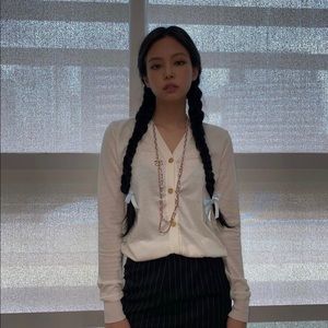 Apricot Knitted Cardigan | Jennie – BlackPink